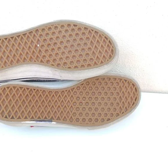 Vans Men's Size 7 Black White Skater Board Shoes - Picture 9 of 9